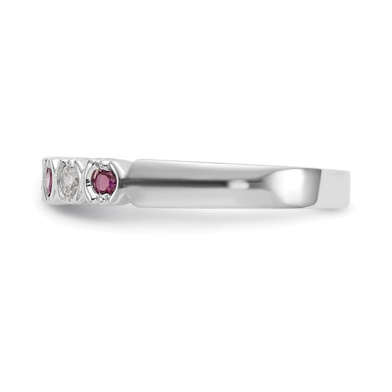 Gemstone and Diamond 5-Stone Rings