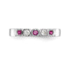 Gemstone and Diamond 5-Stone Rings