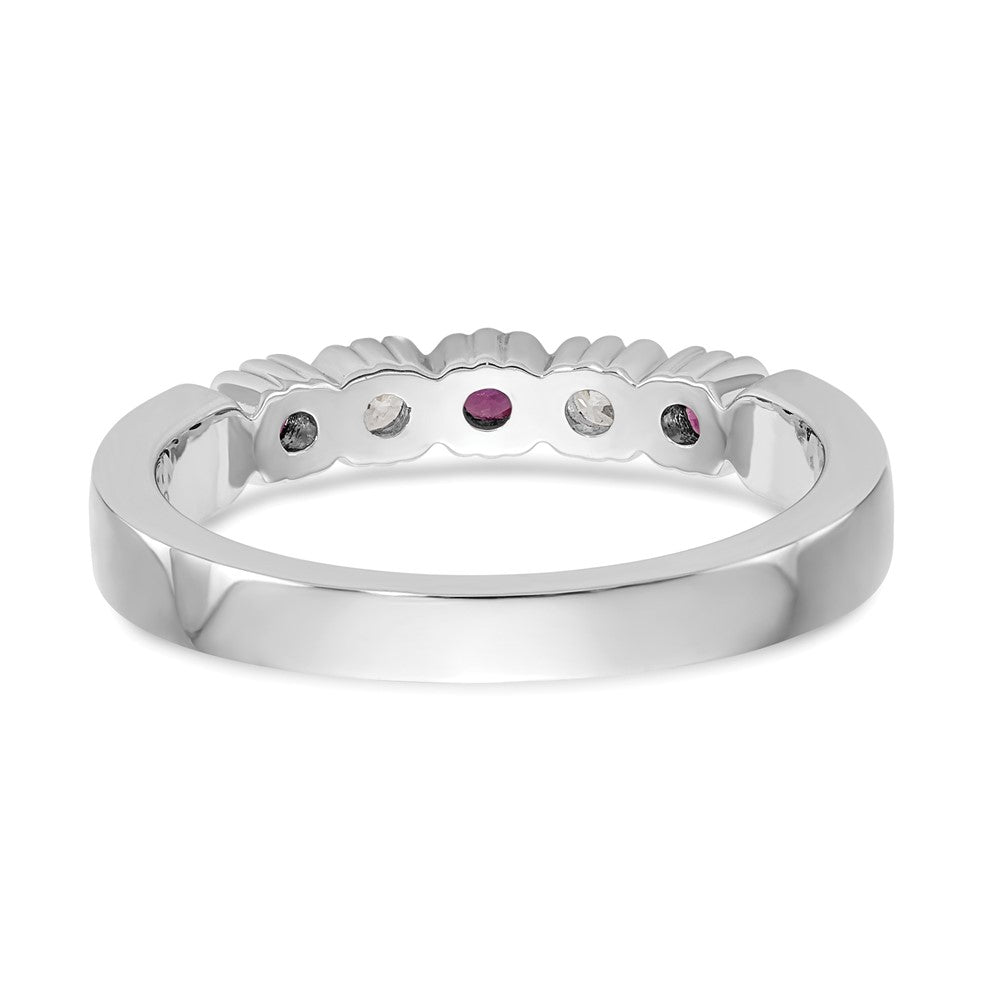 Gemstone and Diamond 5-Stone Rings