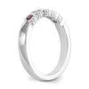 Gemstone and Diamond 5-Stone Rings