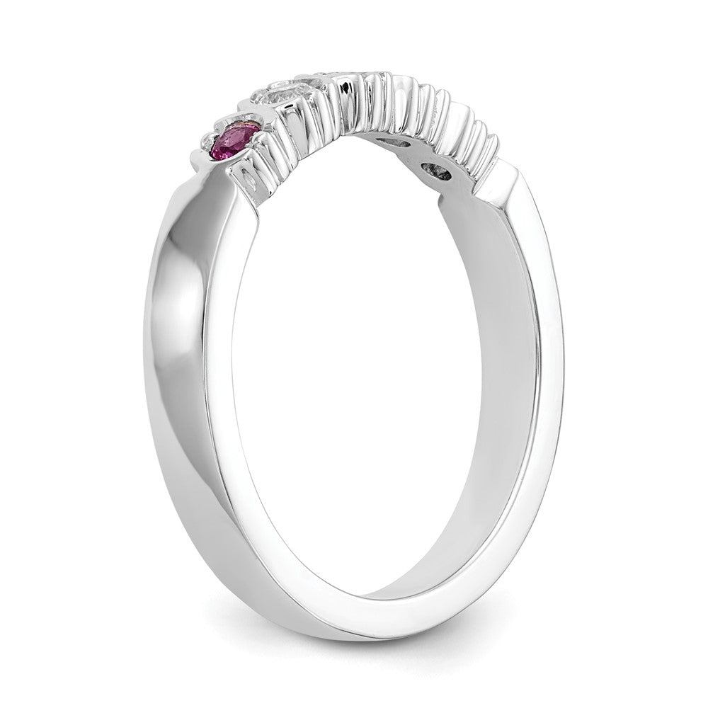 Gemstone and Diamond 5-Stone Rings