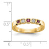 Gemstone and Diamond 5-Stone Rings