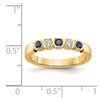 Gemstone and Diamond 5-Stone Rings