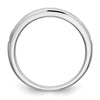 14k White Gold 1/10 carat Diamond and Blue Sapphire Complete Band