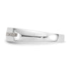 14K White Gold Lab Grown Diamond VS/SI+ G+ Men's Band