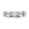 14K White Gold Lab Grown Diamond VS/SI+ G+ Men's Band