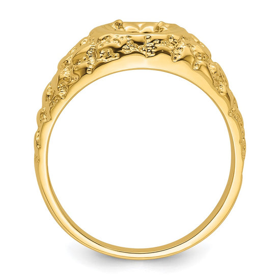 14k 7/8 carat Center Men's Ring Mounting