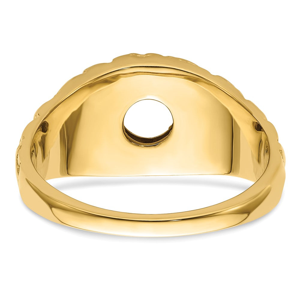 14k 7/8 carat Center Men's Ring Mounting