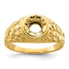 14k 7/8 carat Center Men's Ring Mounting