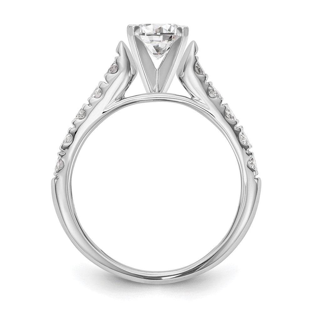 Peg Set Diamond Semi-mount Engagement Rings