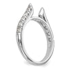 Peg Set Diamond Semi-mount Engagement Rings