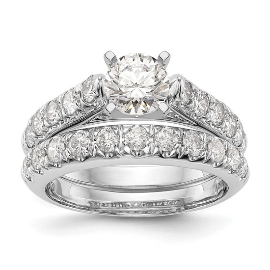 Peg Set Diamond Semi-mount Engagement Rings
