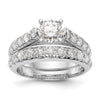 Peg Set Diamond Semi-mount Engagement Rings