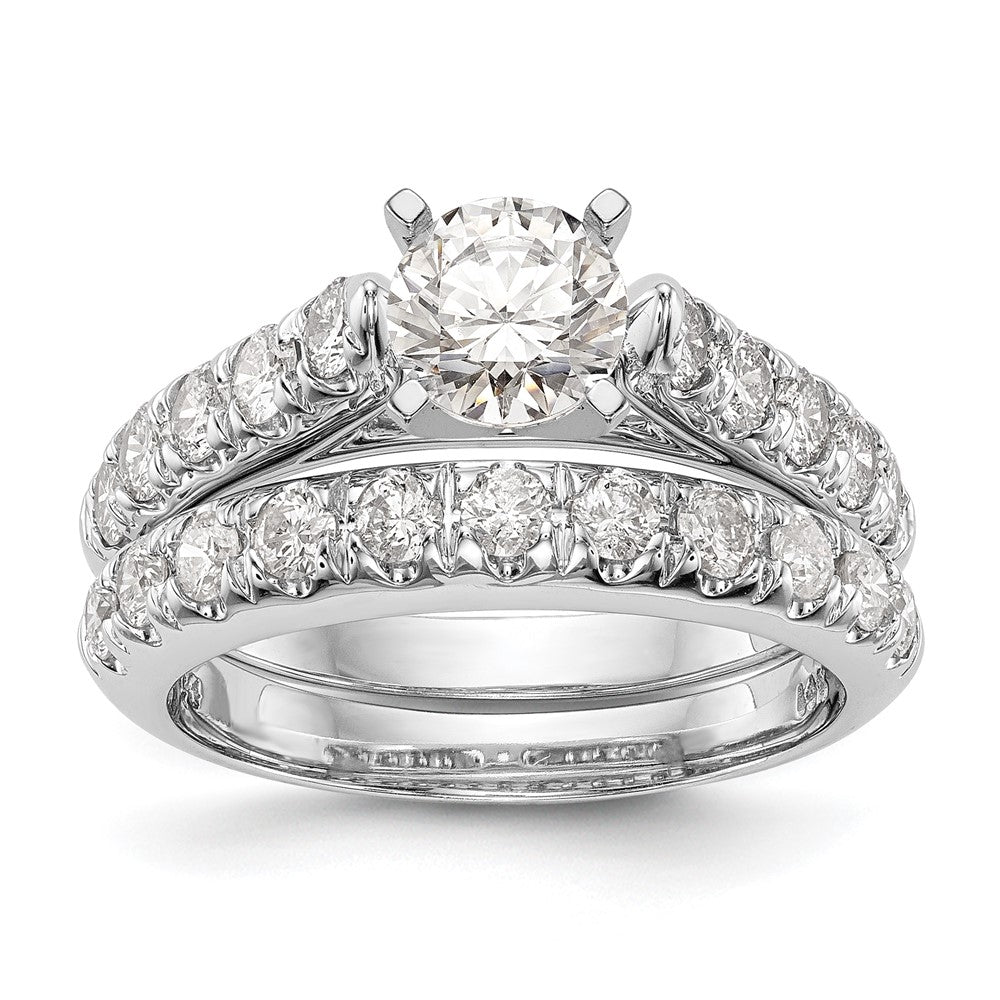 Peg Set Diamond Semi-mount Engagement Rings