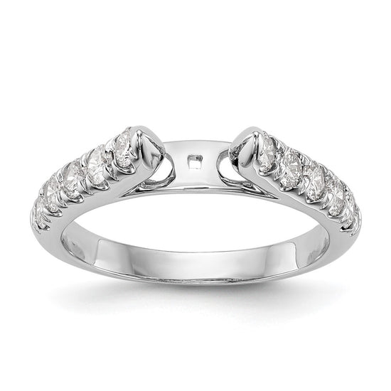 Peg Set Diamond Semi-mount Engagement Rings