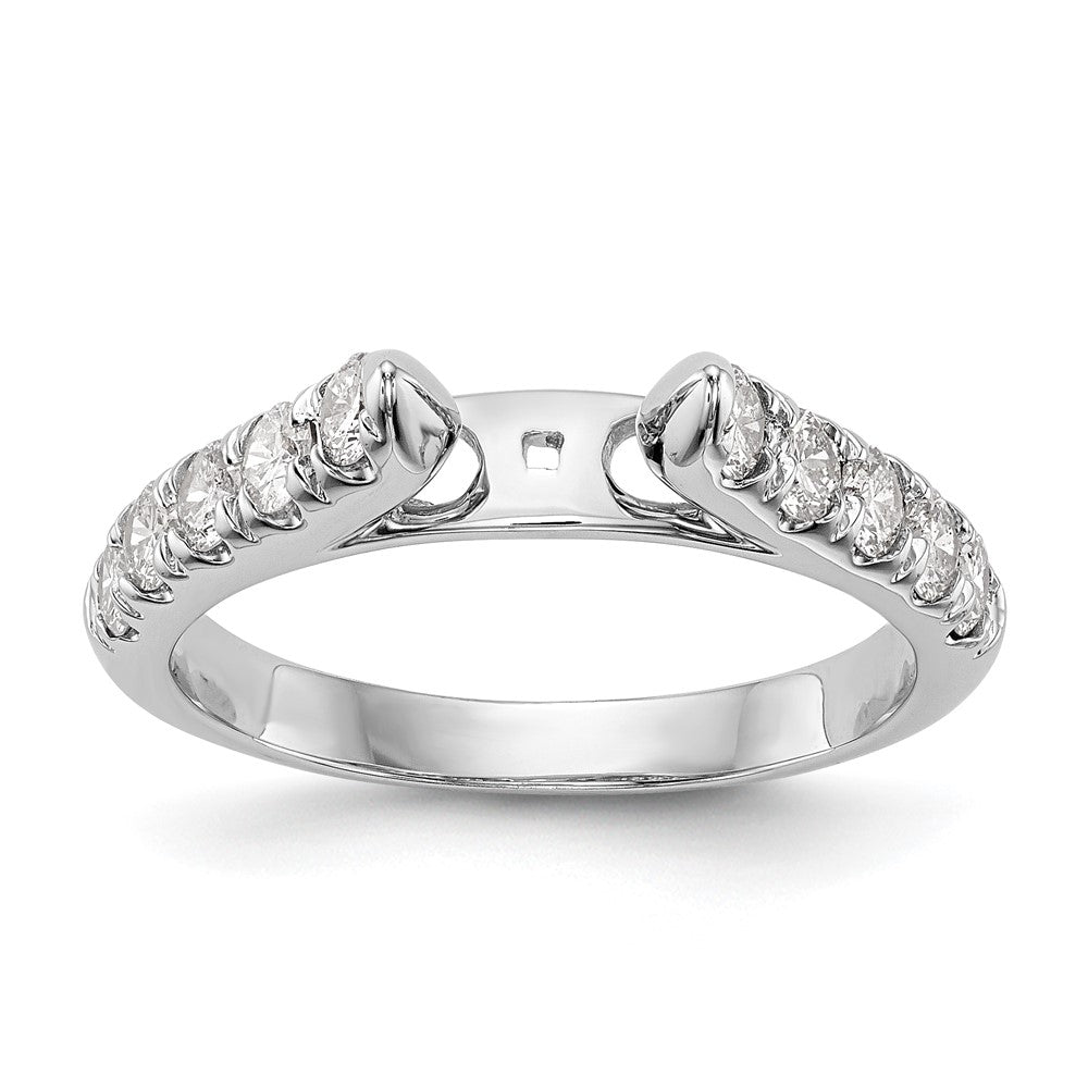 Peg Set Diamond Semi-mount Engagement Rings