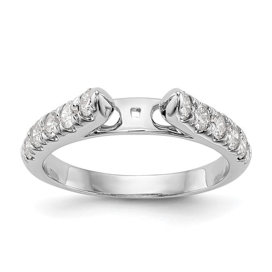 Peg Set Diamond Semi-mount Engagement Rings