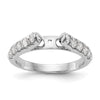 Peg Set Diamond Semi-mount Engagement Rings