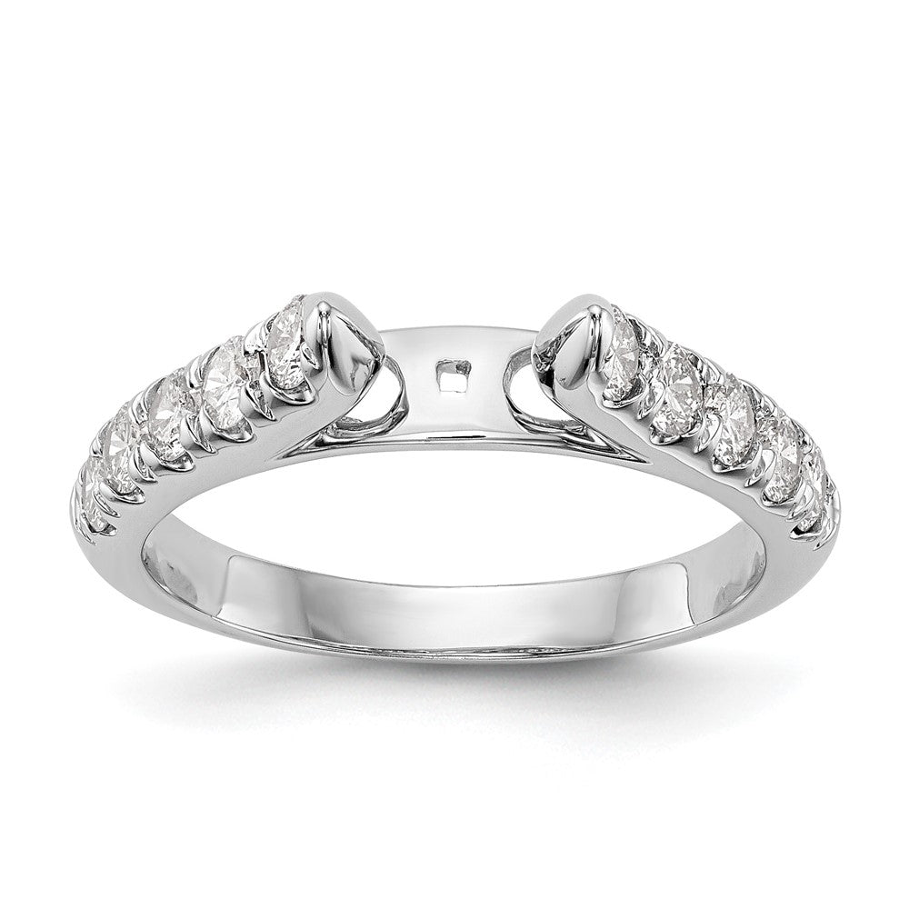 Peg Set Diamond Semi-mount Engagement Rings