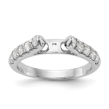 Peg Set Diamond Semi-mount Engagement Rings