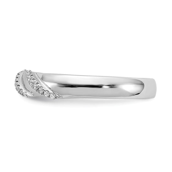 14K White Gold AA Quality 1/8 carat Diamond Trio Complete Men's Wedding Band