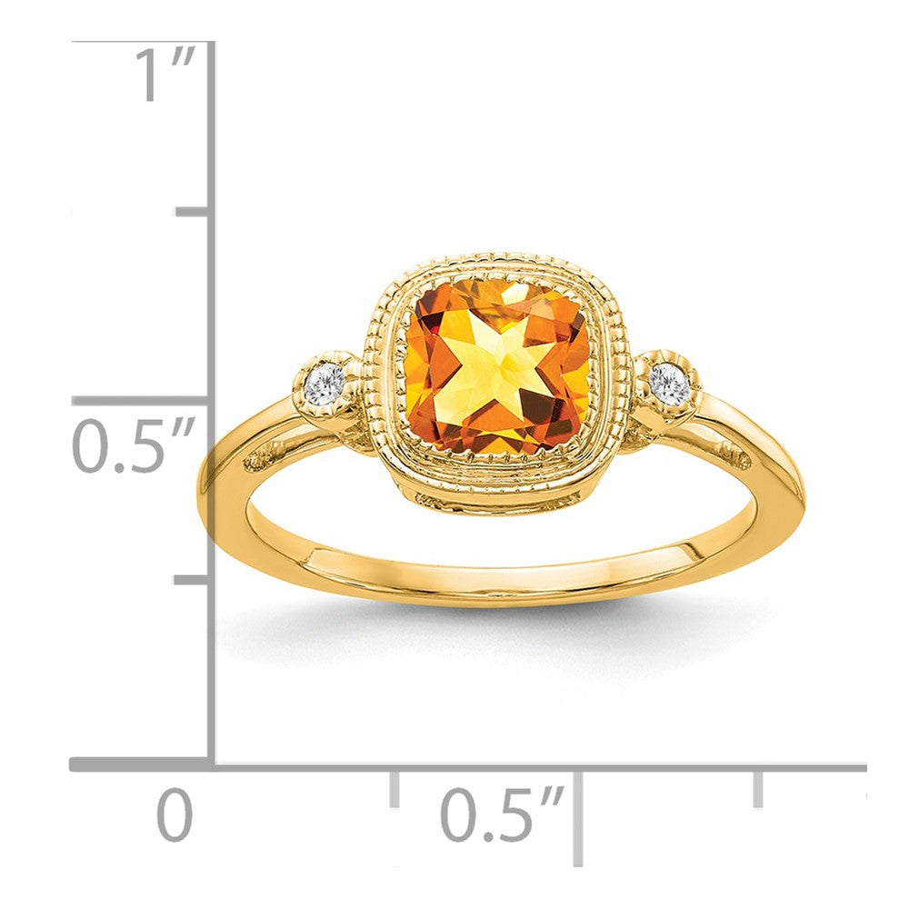 Cushion Gemstone and Diamond Rings