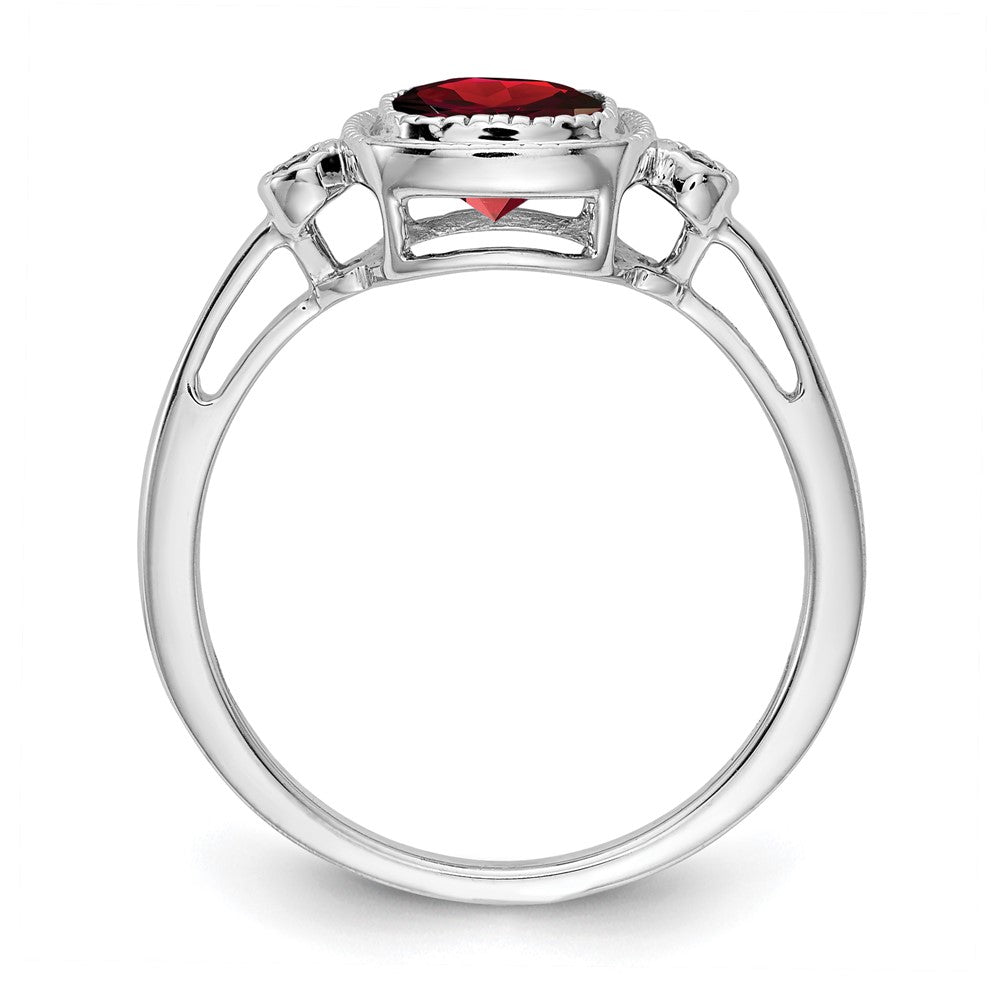 Cushion Gemstone and Diamond Rings