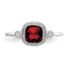 Cushion Gemstone and Diamond Rings