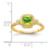 Cushion Gemstone and Diamond Rings