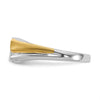 14k Two-tone 3-Stone 3/8 carat Diamond Complete Men's Ring