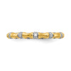 14k 3mm 1/5 carat Diamond Fancy Bamboo Band