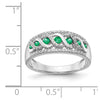 White Gold Diamond and Gemstone Fancy Twist Rings
