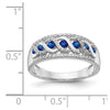White Gold Diamond and Gemstone Fancy Twist Rings