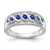 White Gold Diamond and Gemstone Fancy Twist Rings