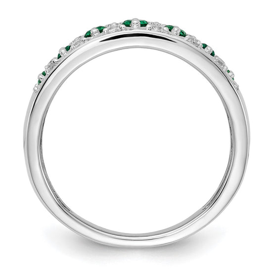 14k White Gold Diamond and Gemstone Fancy Rings