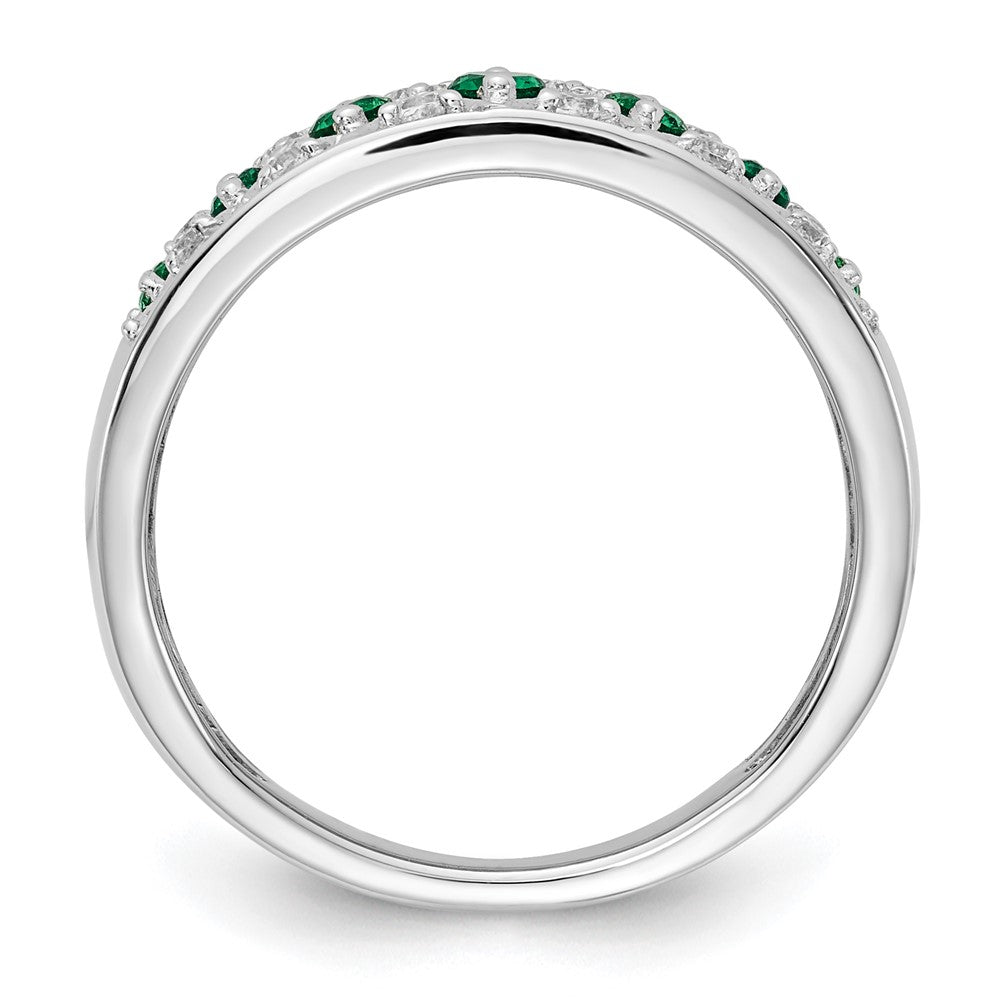 14k White Gold Diamond and Gemstone Fancy Rings