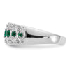 14k White Gold Diamond and Gemstone Fancy Rings