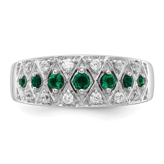14k White Gold Diamond and Gemstone Fancy Rings