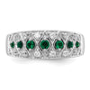 14k White Gold Diamond and Gemstone Fancy Rings
