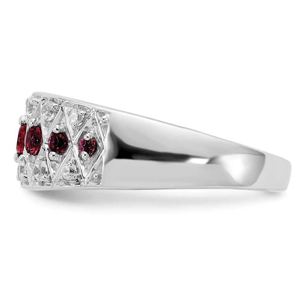 14k White Gold Diamond and Gemstone Fancy Rings