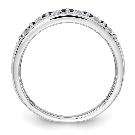 14k White Gold Diamond and Gemstone Fancy Rings