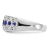 14k White Gold Diamond and Gemstone Fancy Rings