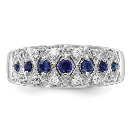 14k White Gold Diamond and Gemstone Fancy Rings