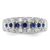 14k White Gold Diamond and Gemstone Fancy Rings