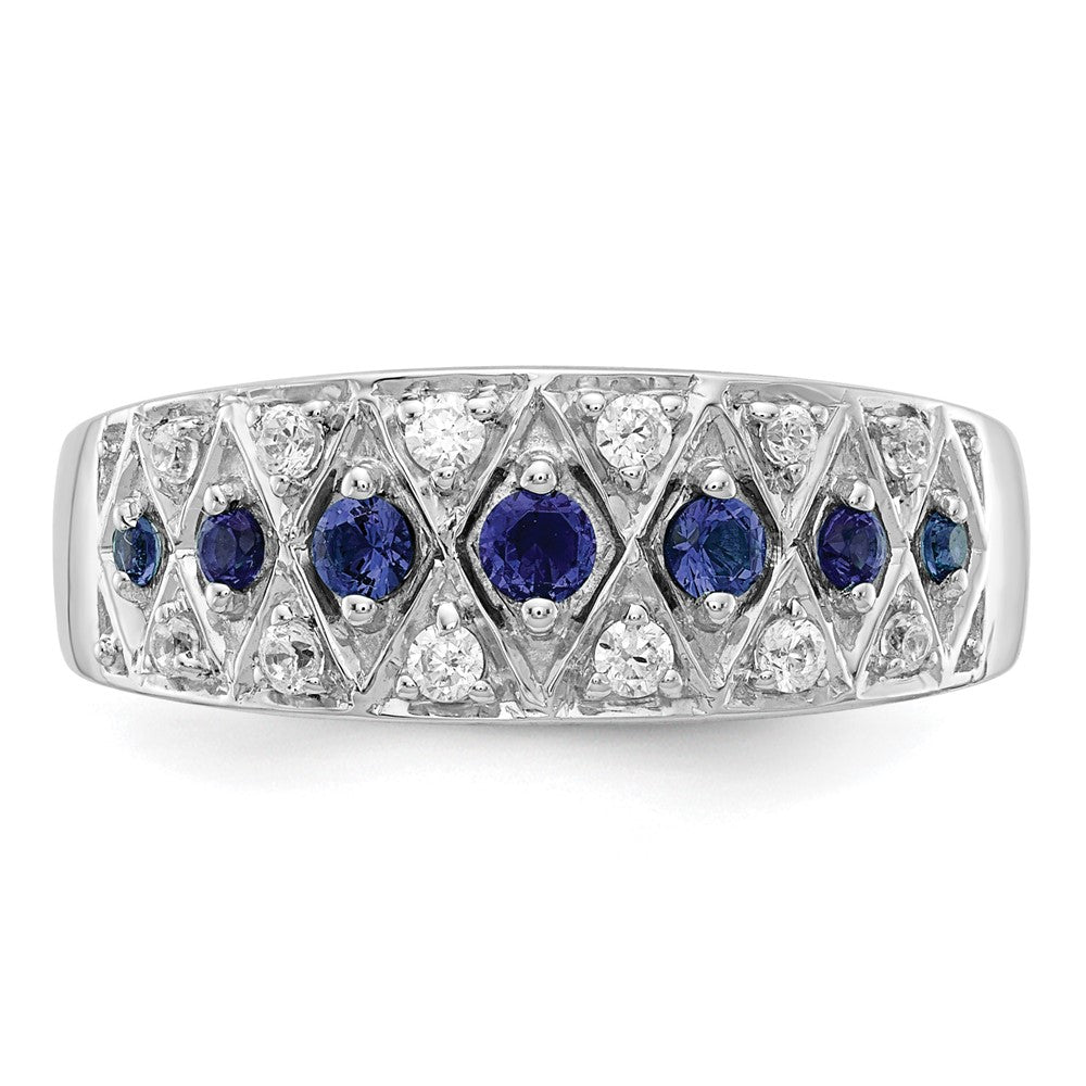 14k White Gold Diamond and Gemstone Fancy Rings