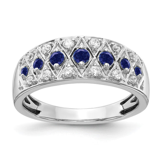 14k White Gold Diamond and Gemstone Fancy Rings