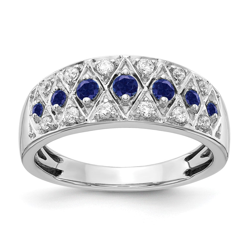 14k White Gold Diamond and Gemstone Fancy Rings