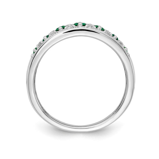14k White Gold Diamond and Gemstone Fancy Rings