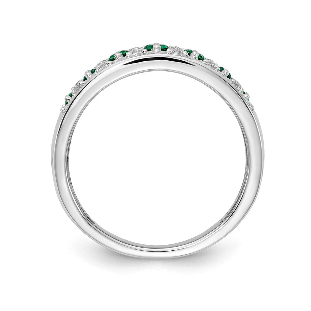 14k White Gold Diamond and Gemstone Fancy Rings