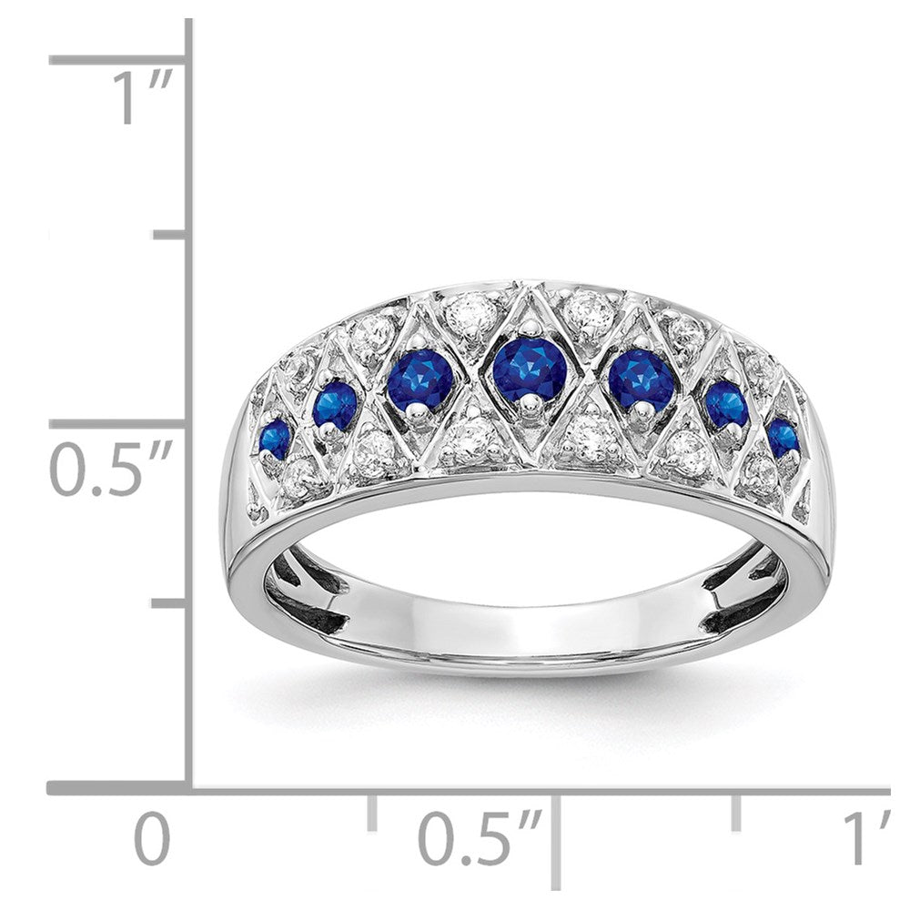 14k White Gold Diamond and Gemstone Fancy Rings